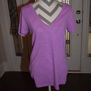 PINK Victoria's Secret Purple V-Neck Shirt